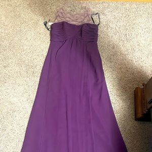 New bridesmaid dress by Alfred Angelo, in cameo/grape unaltered dress size 6